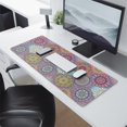 thumbnail image 2 of Add a Touch of Elegance: Non-Slip Mandala Design Mouse Mat - Stitched Edge, Waterproof, Perfect for Women & Office Use (31.5x11.8 Inch), 2 of 7