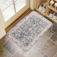 thumbnail image 4 of Boho Light Blue Country Rug with Vintage Pattern Door Mat 30 X 17 Inch Welcome Doormat Indoor Outdoor Entrance Floor Mat Non Slip Spring Summer Decor Rubber Mats, 4 of 6