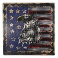 thumbnail image 3 of Western Patriotic USA Flag With Bald Eagle Pride of America Wooden Wall Decor, 3 of 7