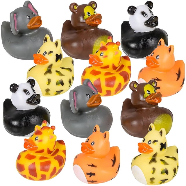 Rubber Duckies Rhode Island Novelty 2 animales de zoológico para bañar