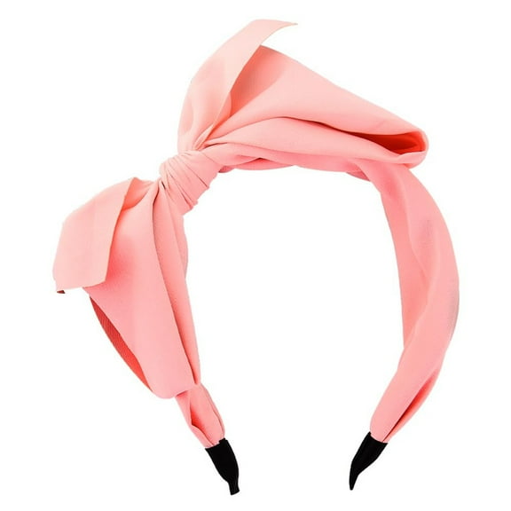 Big Bow Headbands for Women Side Bow Headband Christmas Party Hair Accessories for Women Girls Big Pink Bow Headband Womens Oversized Bowknot Hair Hoop Large Bow Halloween Headband for Women