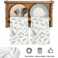 thumbnail image 5 of Green Leaves Summer Kitchen Towels Set of 1, Pastoral Plants Herbs Rustic Absorbent Dish Towels for Kitchen, Microfiber Hand Towel, Quick Drying Tea Towel for Cleaning Decorative Dishcloths, 5 of 7