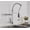 Chrome Faucet A, variant on Matte Black Finish Dual Spout Kitchen Sink Faucet Deck Mount Spring Kitchen Mixer Tap Kitchen Hot and Cold Water Tap