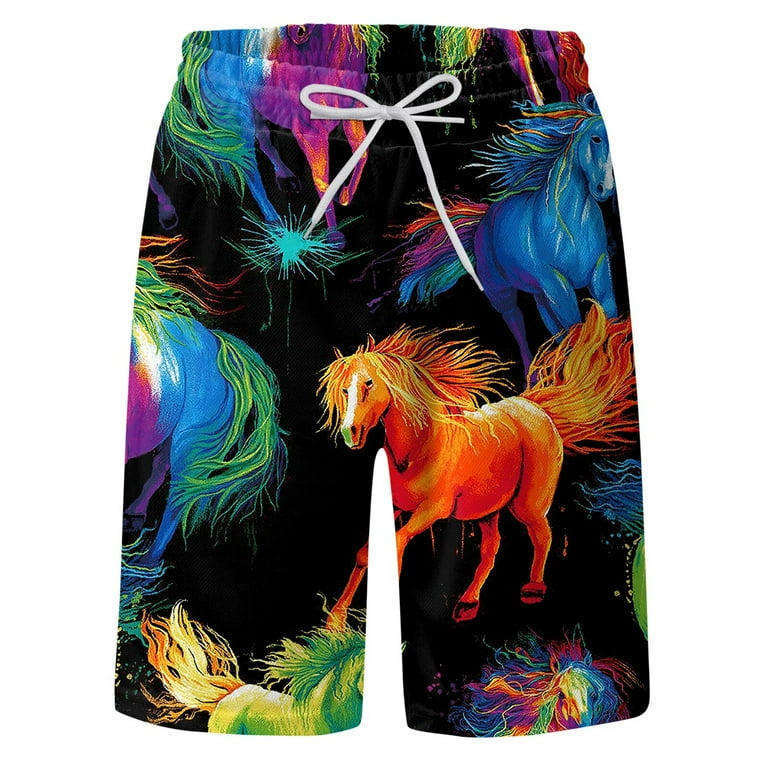 kpoplk Swim Shorts Men,Mens Stretch Swim Trunks 70s 80s 90s