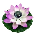 thumbnail image 2 of Floating Lotus Night Light LED Floating Flower Light Outdoor Patio Lamp Aquarium Violet, 2 of 9