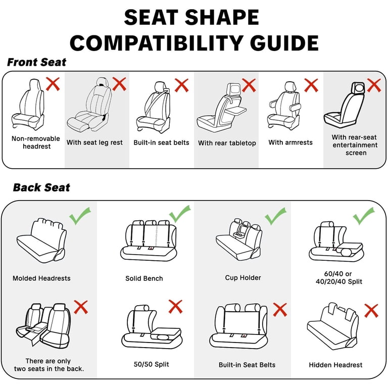 2018 for Kia Niro Interior Seat Covers Soft Leather Seat Protection ...