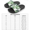 thumbnail image 2 of GZHJMY Stylish Slides for Women Men, Tropical Style Palm Leaves Soft Flexible Slip-on Sandals Slippers, 2 of 7