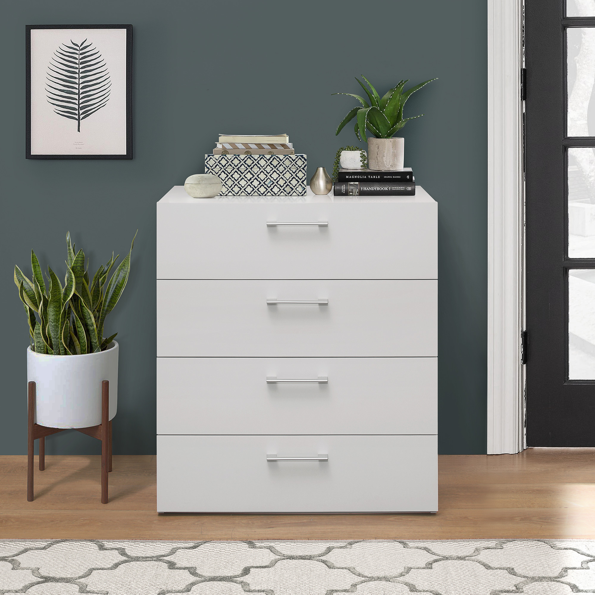 Lundy 4-Drawer Dresser, White, by Hillsdale Living Essentials - image 5 of 17