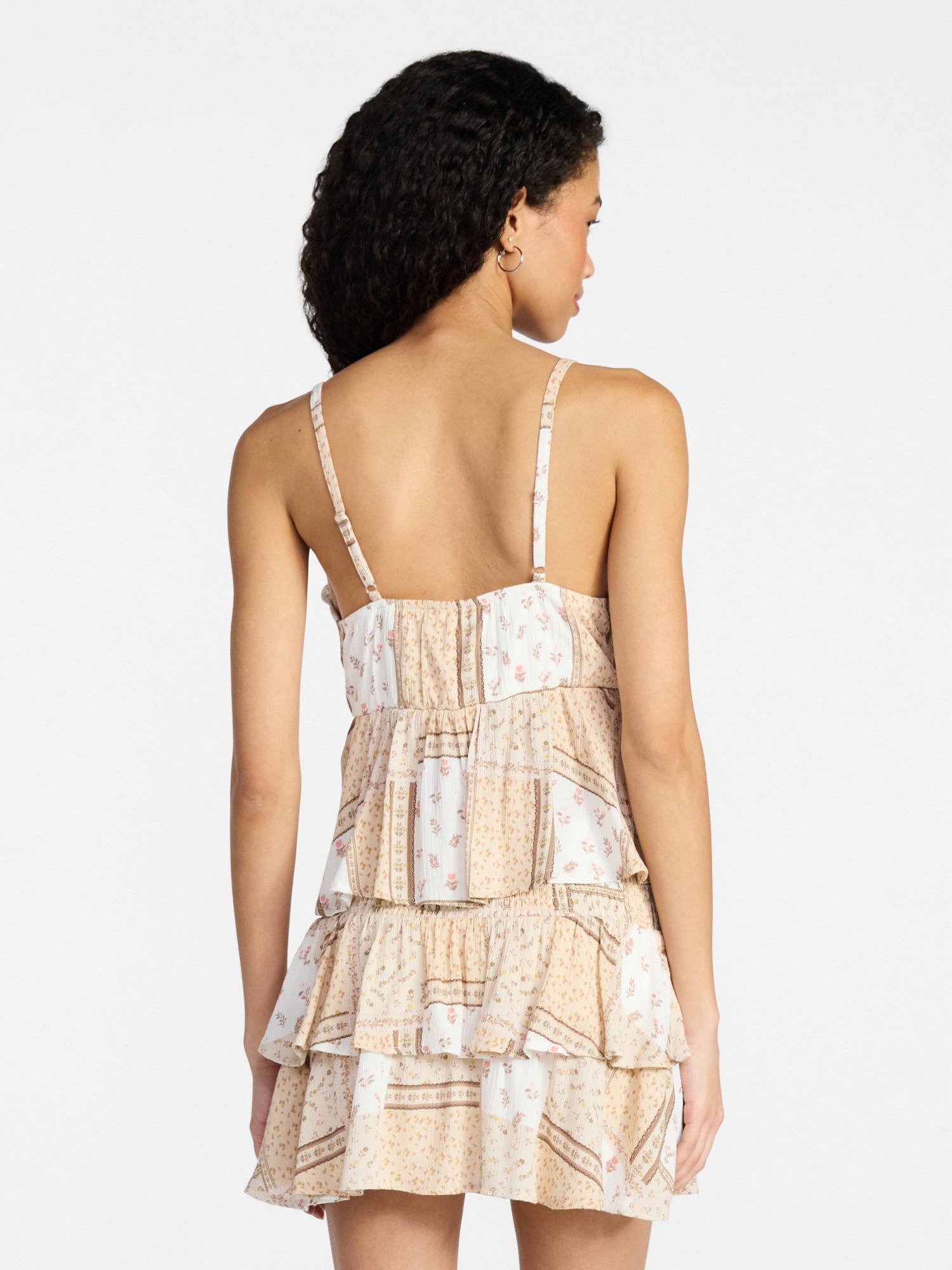 No Boundaries Ruffle Babydoll Cami and Flare Skort Set, 2-Piece, Women’s XXS-XXL