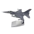 thumbnail image 2 of Modelo de avión de F16C a escala 1:100 con peana, avión decorativo, modelo educativo de aleación metálica para estantería, escritorio, escapar, 2 of 9
