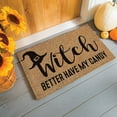 thumbnail image 2 of Evergreen 16 x 28 Inches Witch Better Have My Candy Door Mat | Non-Slip Rubber Backing | Dirt catching Natural Coir | Indoor and Outdoor Home Decor, 2 of 6