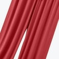 thumbnail image 6 of Fiaer,Women's Lounge Plus Size Trousers,Womens Wide Leg Solid Color Pants,Ladies Casual Fashion Comfy Elastic Waist Slacks with Pockets Watermelon Red L, 6 of 7
