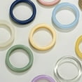 thumbnail image 5 of AOOOWER Minimalist Stacking Band-Ring Colorful Resin Rings Set Acrylic Thin Band-Ring Aesthetic Ring Valentine Day Gift Ornament, 5 of 19