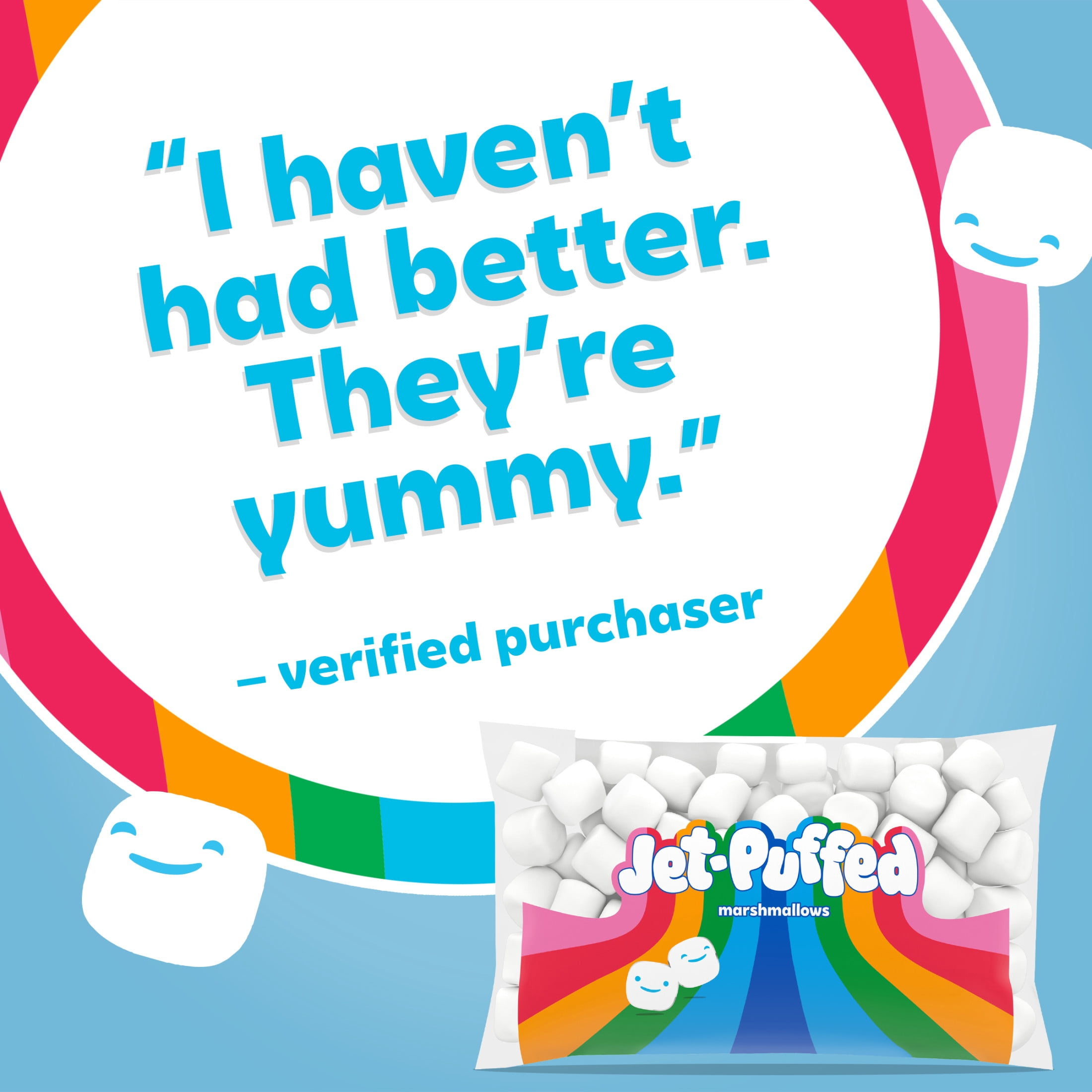 (3 pack) Jet-Puffed Marshmallows, 1 lb Bag