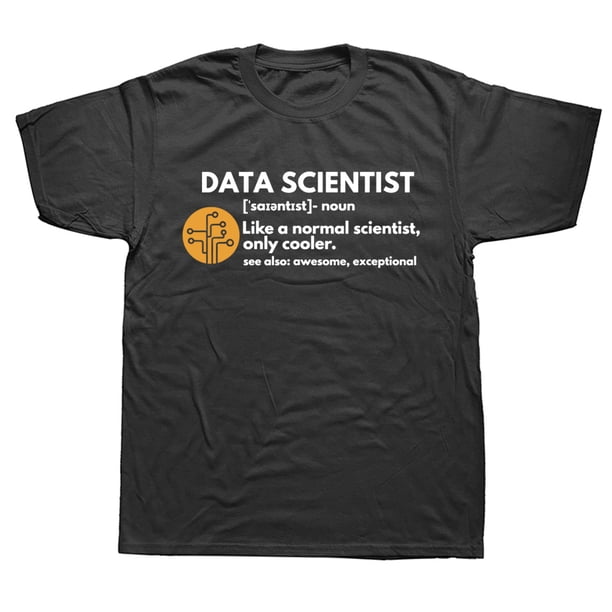 Camisetas de algodón con gráficos de ciencia informática, de manga corta, estilo veraniego, para regalar en cumpleaños.