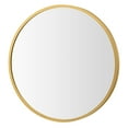 thumbnail image 1 of Costway 16"Round Wall Mounted Bathroom Mirror Aluminum Alloy Frame Decor Mirror Gold, 1 of 10