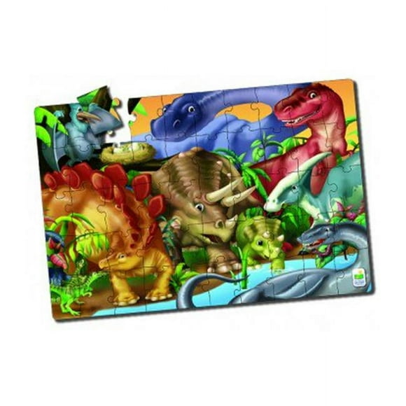 The Learning Journey 435229 Puzzles de Sol Jumbo&44; Dinosaures