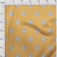 thumbnail image 3 of oneOone Viscose Chiffon Mustard Yellow Fabric Abstract Block Dress Material Fabric Print Fabric By The Yard 42 Inch Wide, 3 of 5