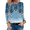Blue Boho MZ837, variant on Zeagoo Womens Henley Tops Long Sleeve Boho Style Tee Shirts Dressy Outfits Blouses Business Casual