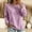 Pink, variant on IUYRTFE Women's Cotton Linen Long Sleeve T-Shirt Round Neck Loose Fit Casual Summer Beach Top