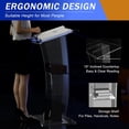 thumbnail image 4 of Clear Podium Stand for Churches, Portable Lecterns & Podiums Pulpits for Churches, Presentation Clear Podium Lectern Church Acrylic Podium Stand for Church, Weddings, School, Office (US Stock), 4 of 16