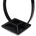 thumbnail image 3 of 1" Self Adhesive Black Cable Zip Tie Mounts 500pcs Orgamizer Squares Clip Manage, 3 of 7