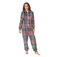 thumbnail image 2 of FORMRS Onesies Pajama for Adults Unisex Hoodie Winter Jumpsuit One Piece Sleepwear, Sizes S-2XL, Warm Tartan Mosaic, 2 of 7