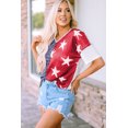 thumbnail image 4 of FOLUNSI V-Neck Striped Tee - Versatile Daily Casuals for Women!, 4 of 8