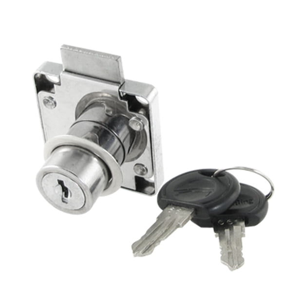 Cerradura de cajón cuadrada de 1.6" x 1.6" x 1.10" de metal para el hogar con 2 llaves