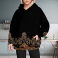 thumbnail image 2 of Bovemsi Sweatshirt for Women Retro Fashion Print Loose Large Sized Casual Long Sleeved Hoodie Comfort Hoodie, 2 of 9