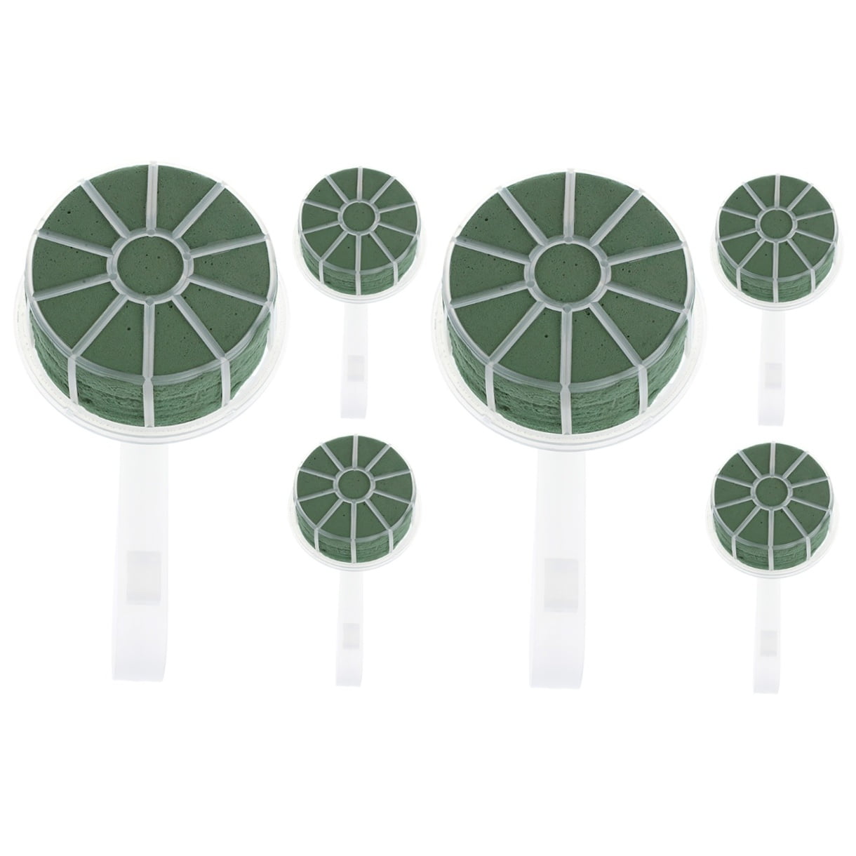 NUOLUX Wedding Bouquet Handle Compact Lightweight Plastic Foam 6Pcs