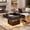 Black, variant on GUNAITO Lift Top Coffee Table with LED Lights, Modern Farmhouse Center Table with Storage, 31.5''Hx31.5''Wx19''D, Black