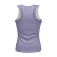 thumbnail image 6 of Aihuaihua Racerback Tank Top for Women Workout Tops Ruffle Tanks Athletic Sleeveless Shirts Loose Fit Gym Casual Tee 2026 Fasion Light Purple M, 6 of 6