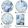 thumbnail image 3 of Designart "Muted Blue And White Minimalist Mums I" Mums Floater Framed Canvas Wall Art, 3 of 5