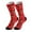 Red, variant on Valentine's Day Personalized Socks DIY Print Stockings Novelty Couple Matching Socks Comfortable Stretchable Cozy Knee High Hosiery Funny Socks