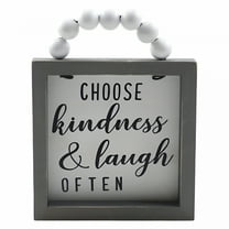 LAMIRO Farmhouse Wood Framed Wall Decor Rustic Living Room Vintage Sign Home Wooden Decorate