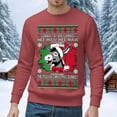 thumbnail image 2 of DHFJKG Christmas Sweatshirt For Men Funny Donkey Printed Pullover Long Sleeve Crewneck Xmas Festive Party Top Cozy Jumper Tops, 2 of 4