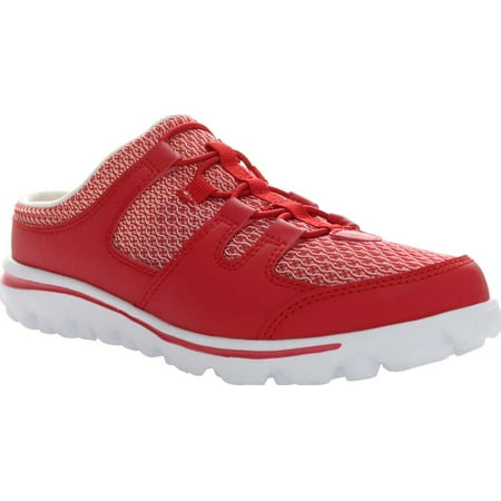 

Women s Propet Proper TravelActiv Backless Sneaker Red Mesh