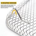 thumbnail image 1 of Grille de Friteuse à Air Chaud 8 Pouces Carrée Trois Grilles Empilables, Grille Déshydratante en Acier Inoxydable Multi-Couches, Air, 1 of 5