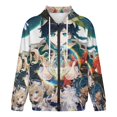 thumbnail image 4 of Genshin Impact Jacket Casual Oversized Hoodie Stylish Zipper Hooded Sweatshirt Warm Loose Outerwear 4XL, 4 of 8
