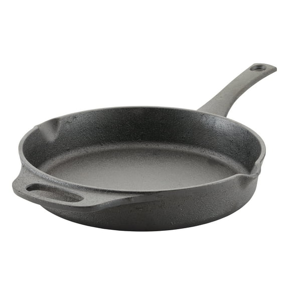 Rachael Ray Cast Iron Pre-seasoned Induction Skillet, 10-Inch