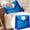 Blue, variant on 1 Pack Plastic Expanding File Folder, Transparent Envelopes Wallet Organizer Documents Folder with Snap Button Closure for Office Business/Home/Hospital Large Capacity(Blue)