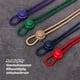 thumbnail image 2 of Minnieouse 2 pares de cordones importados con elasticidad duradera para zapatos, cordones para zapatos, cordones para evitar caídas Accesorios de calzado gris claro, 2 of 6