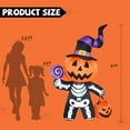 thumbnail image 7 of GOOSH Halloween Inflatables 6 FT Halloween Pumpkin Inflatable with Skull Body, Scary Blow Up Halloween Pumpkin Decoration with LED Lights, Outdoor Halloween Decorations Clearance for Holiday Party, 7 of 7