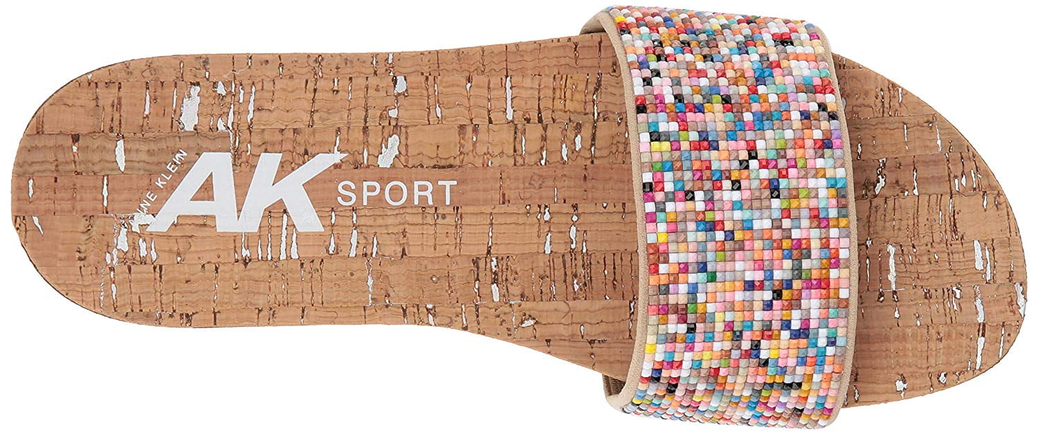 anne klein qtee wedge slide sandals