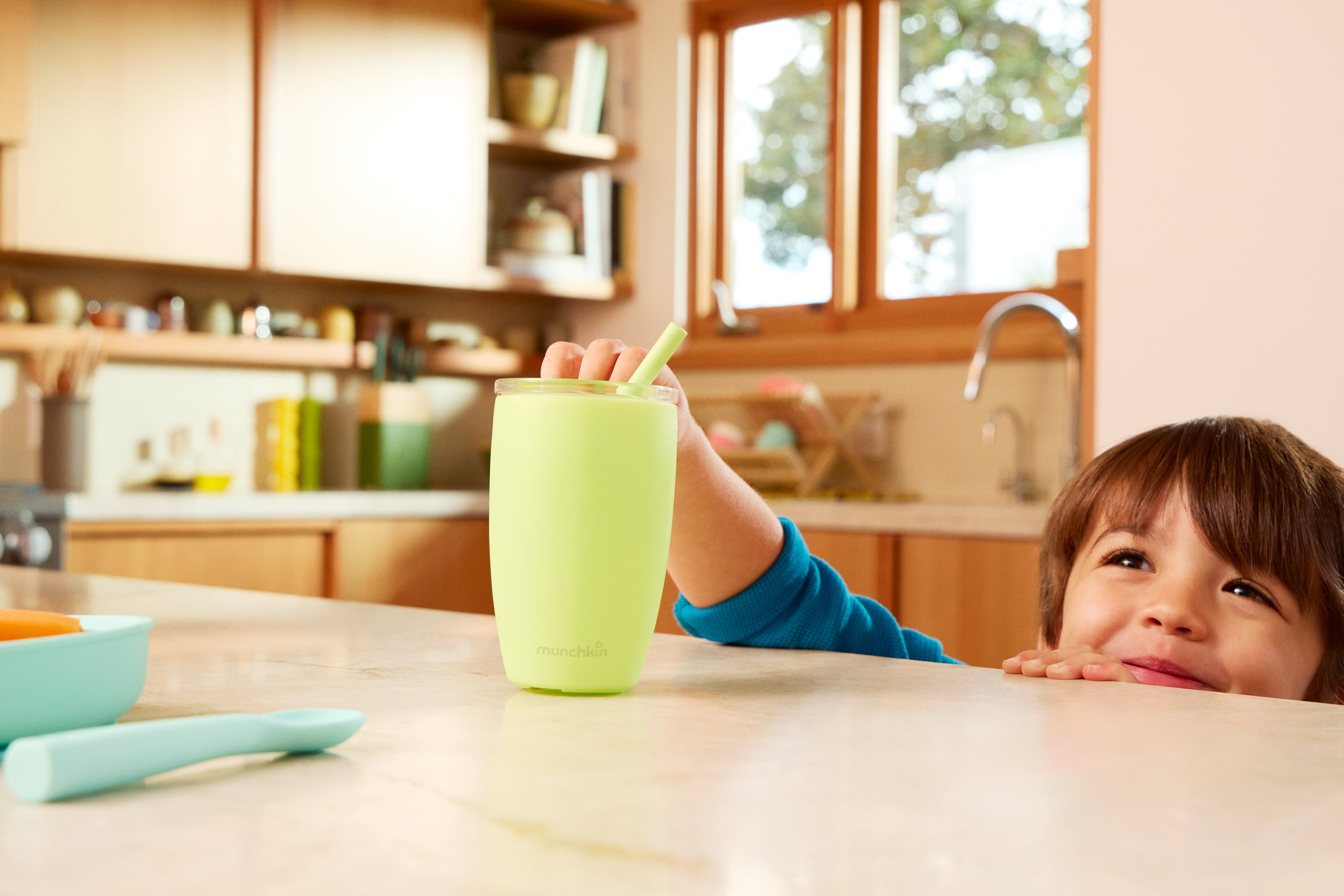 Munchkin® Simple Clean™ Toddler Straw Tumbler Sippy Cup, 10 oz, Green, Unisex