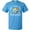 Pacific Blue, variant on Inktastic Happy Hanukkah Dreidel and Laurels T-Shirt
