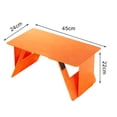 thumbnail image 3 of Laptop Stand Space-saving Foldable Computer Support Stand Adjustable Small Laptop Desk for Home Bedroom-Orange, 3 of 7