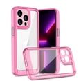thumbnail image 2 of For Apple iPhone 11 (6.1") Ultra-Thin Transparent Hybrid Soft Silicone Rubber TPU and Hard PC Shockproof Tone Frame Bumper Cover ,Xpm Phone Case [ Pink ], 2 of 5