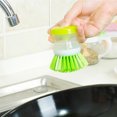 thumbnail image 3 of A Set Of 2 Multifunctional Hydraulic Pot Washing Brushes, Pot Cleaning Pot Brushes, Creative Home Dishwashing Brushes That Can Be Filled With Dishwashing Liquid, Random Color, 3 of 8